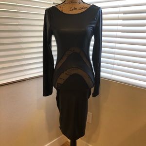 🖤👗Cocktail Dress Faux Leather